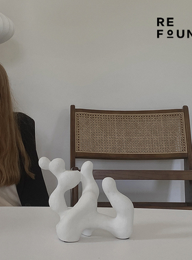 欧式艺术珊瑚形哑光陶瓷装饰摆件