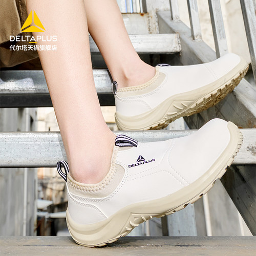 代尔塔劳保鞋女士轻便透气夏季防臭安全鞋防砸防刺穿静电工作鞋 - 图0
