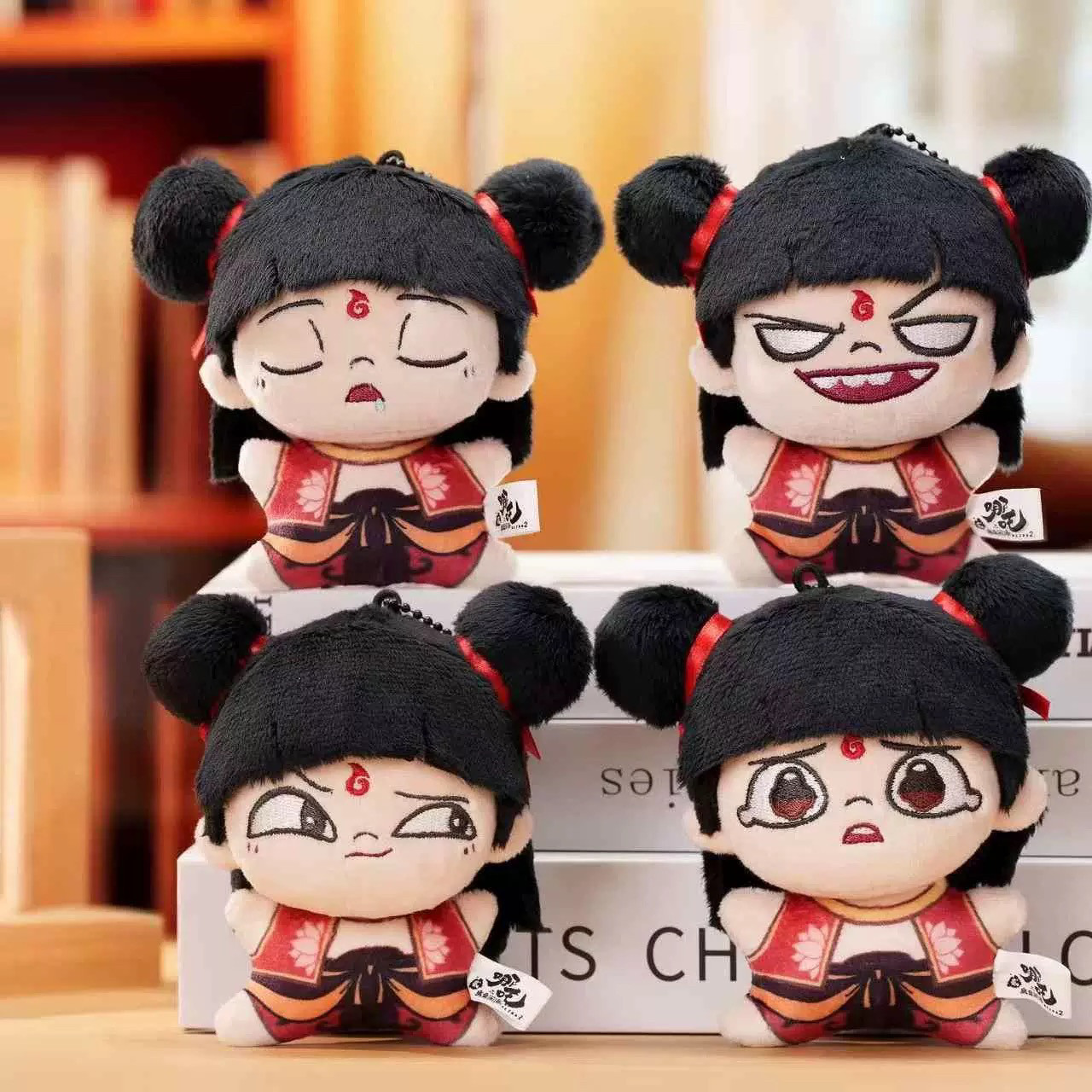 哪吒之魔童闹海哪吒系列毛绒挂件盲盒电影周边公仔玩偶摆件