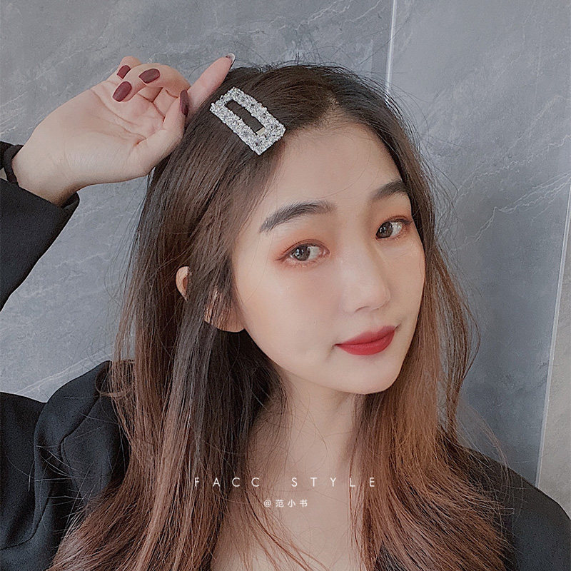 碎发发夹一字夹边夹少女韩国bb夹网红夹子头饰后脑勺顶夹刘海卡子_虎窝淘