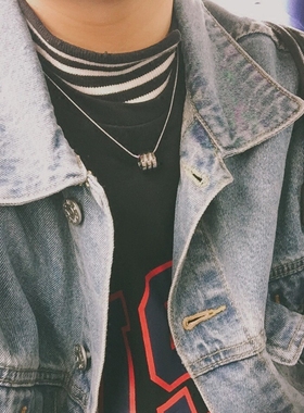 catbang摩登兄弟同款刻字项链