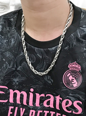 彭于晏新款情侣锁骨钛钢古巴项链