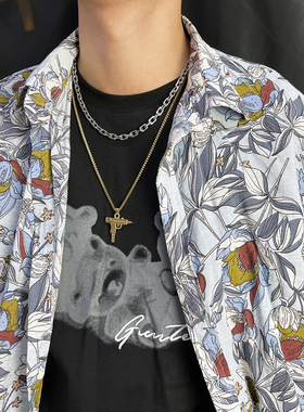 钛钢锁骨男女不掉色项链