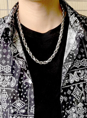 STAYSTRONG嘻哈钛钢项链情侣