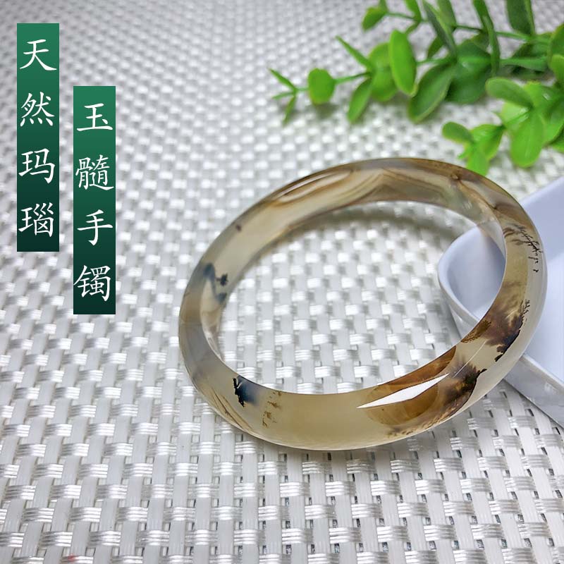 天然玛瑙椭圆镯子草花细条加宽厂家直销 58 57 圈口海洋玉髓手镯 天然玛瑙椭圆镯子草花细条加宽厂家直销 58 57 圈口海洋玉髓手镯