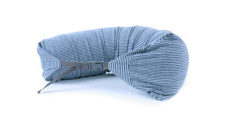自用推荐纯棉颈枕U型枕 护颈枕汽车飞机旅行枕头粒子靠枕长款 - 图0