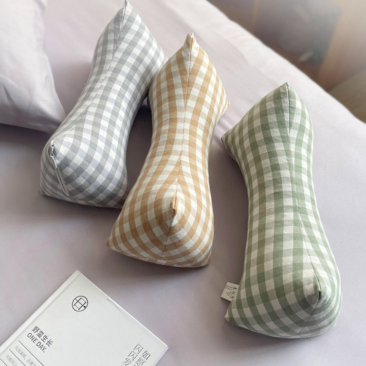 「鲁居士」老粗布荞麦壳三角枕骨头枕单人护颈椎枕成人可拆洗格子,淘宝优惠券,粉丝福利购,淘宝优惠卷