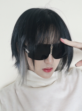 未来科技感眼镜ins网红同款个性朋克超酷大框墨镜防风防尘护目镜