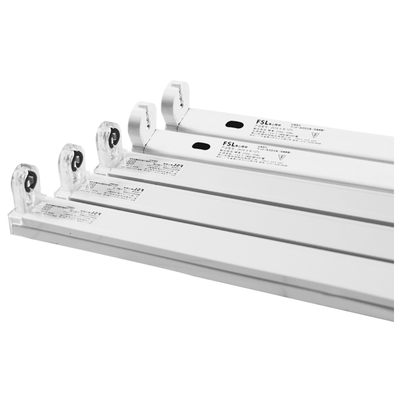 佛山照明t8支架led灯管灯座支架1.2米平盖双管一体化光管灯架 - 图3