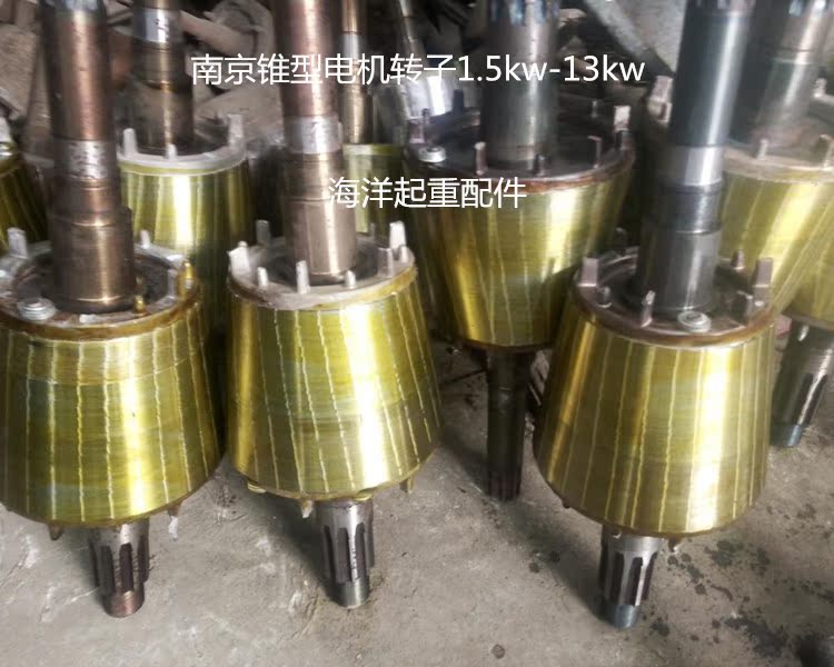 起重机 行吊电动葫芦南京锥型电机转子送锁母3.0/4.5/7.5/13kw - 图3