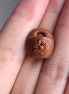 纯手工雕刻桃核篮压惊