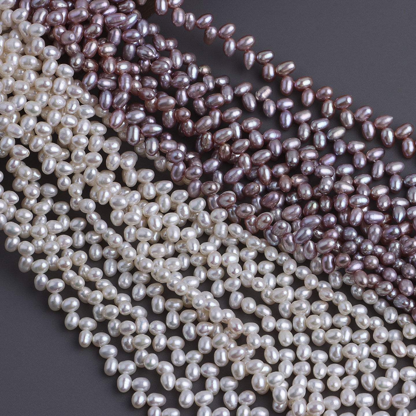 强光好品质4-5mm麦穗米珠天然淡水珍珠散珠手工串珠diy饰品半成品,淘宝优惠券,粉丝福利购,淘宝优惠卷