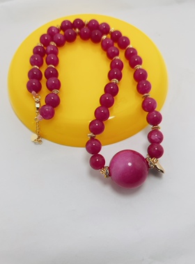 原创纯天然南非进口舒俱来项链樱花粉苏妃系列简约女生时尚礼物