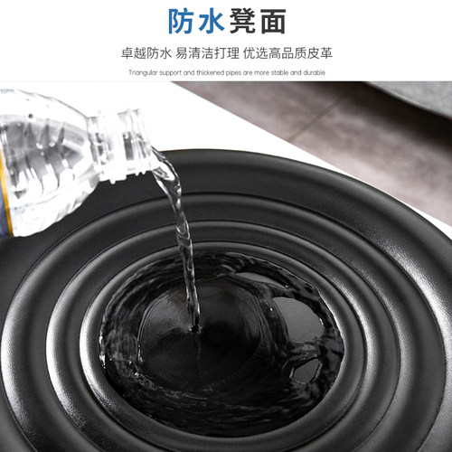 滑轮凳子家用圆凳带轮美缝带娃凳学步软座矮凳小板凳移动靠背椅子 - 图1