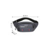 Waterproof and wear-resistant nylon cloth large-capacity waist bag