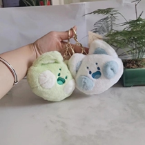 Cute Little Kitty Tuk-tuk Cat Plush Zero Wallet Key Buckle Backpack Small Pendant Headphones Bag for boys and girls