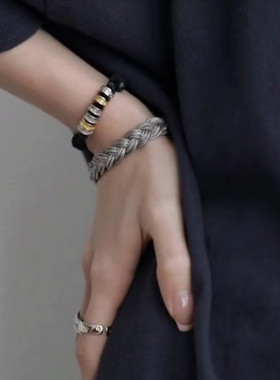 唐草纹路路通手链男女情侣手饰