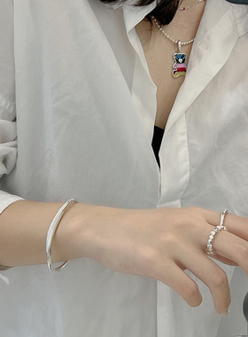 纯银莫比乌斯戒指女小众设计