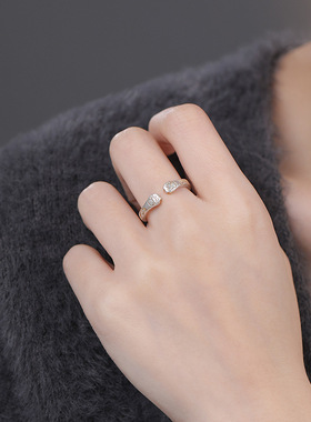 S999足银猫爪戒指独特设计