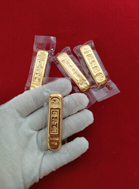 仿真金条凤凰样品纯铜镀金金店银行装饰摆设展示送礼