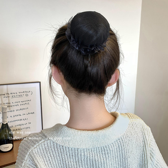 Artifact updo, simple black hairnet