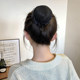 Artifact updo, simple black hairnet