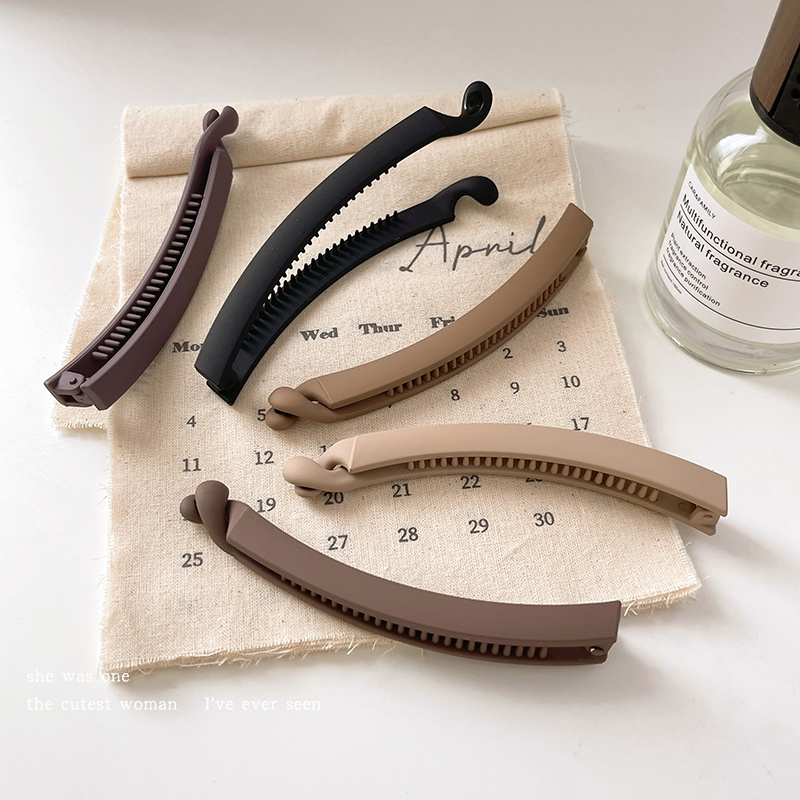 2025新款高端香蕉夹竖夹马尾夹子发饰后脑勺高级感无痕发夹女头饰 - 图2