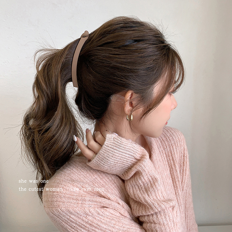 2025新款高端香蕉夹竖夹马尾夹子发饰后脑勺高级感无痕发夹女头饰 - 图1