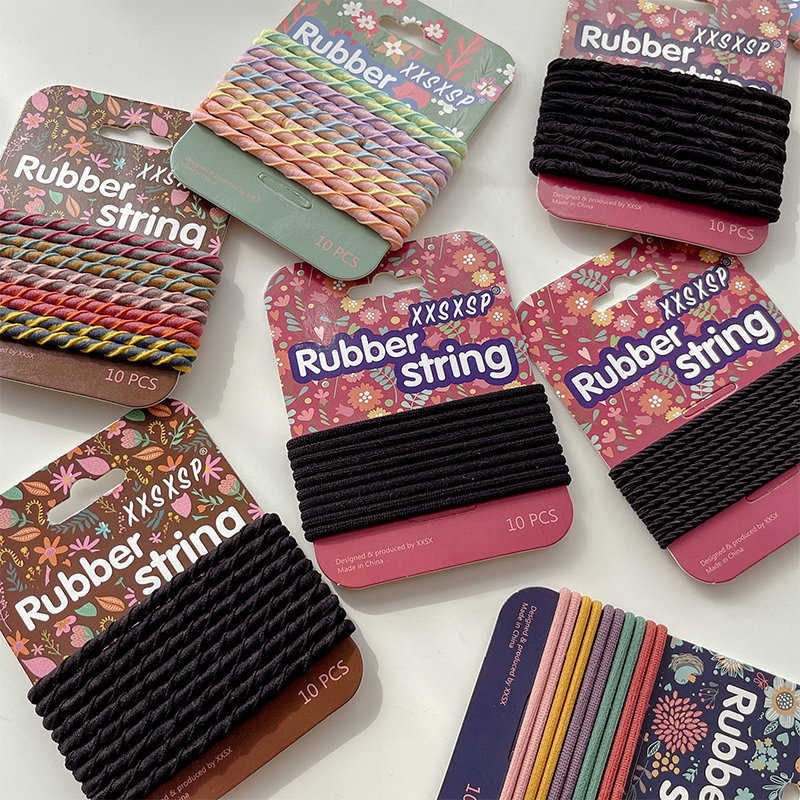 10根装头绳网红2025年新款发绳女扎马尾皮筋简约气质皮套扎头发圈,淘宝优惠券,粉丝福利购,淘宝优惠卷