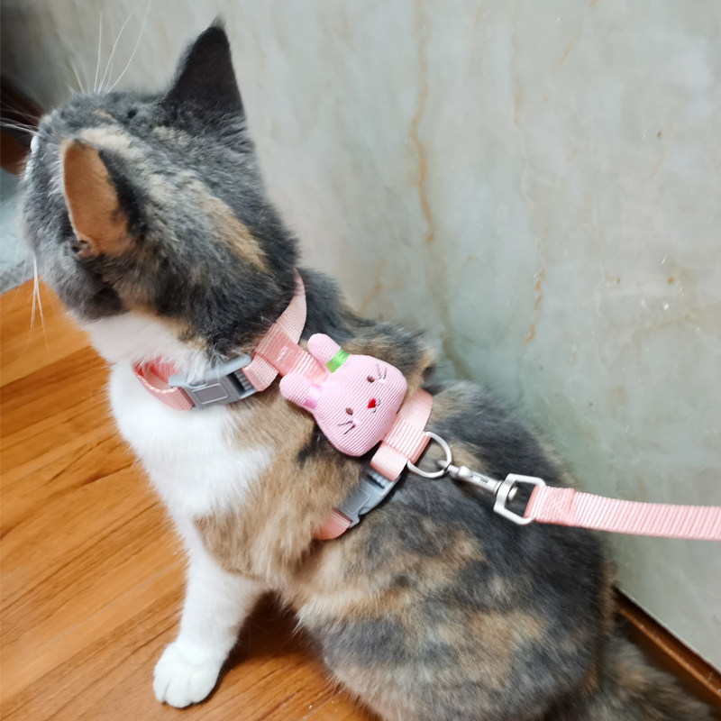 猫牵引绳防挣脱可调节外出专用布偶蓝猫幼猫遛猫绳宠物猫咪牵引带,淘宝优惠券,粉丝福利购,淘宝优惠卷