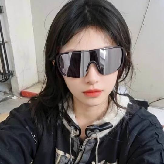 复古超大框户外骑行登山滑雪防风护目镜墨镜防晒连体太阳眼镜男女