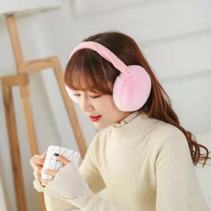 可折叠耳罩保暖女冬季韩版可爱耳套纯色毛绒防寒耳包男女耳捂耳暖,淘宝优惠券,粉丝福利购,淘宝优惠卷