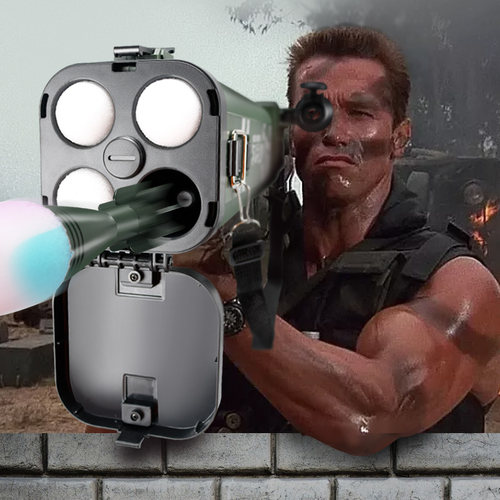 乐辉M202四联筒火箭炮男孩儿童玩具枪仿真4连发RPG软弹枪迫击炮枪 - 图0