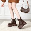 10CM thick sole inner heightening Chelsea boots for women short boots for women