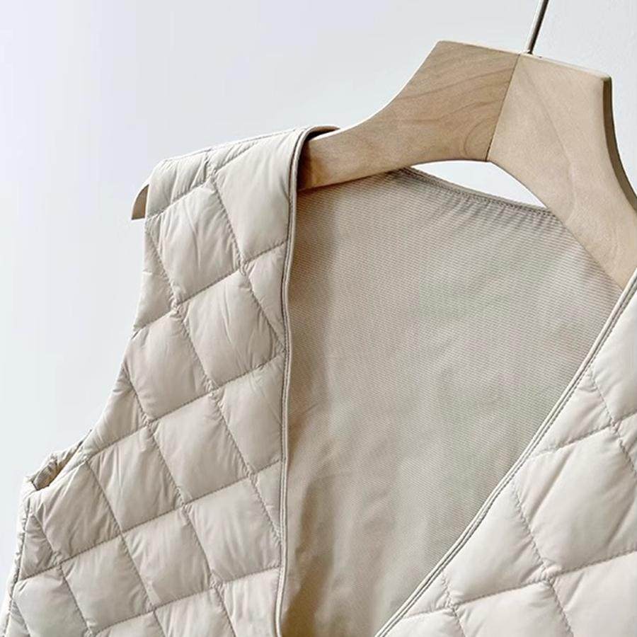 大衣伴侣内搭打底内胆V领马夹短款轻薄菱格羽绒棉马甲背心女~捡漏,淘宝优惠券,粉丝福利购,淘宝优惠卷