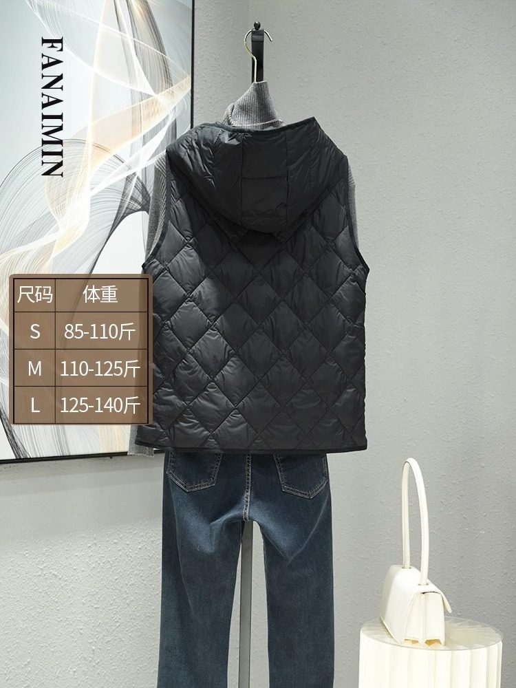 清仓捡漏~连帽羽绒棉马甲女短款轻薄内胆小个子打底背心内搭马夹,淘宝优惠券,粉丝福利购,淘宝优惠卷