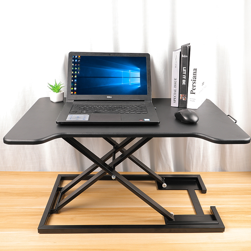 站立式电脑升降桌上面增高架电脑显示器移动折叠笔记本台式办公台 - 图0