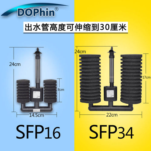建荣水妖精吸便器过滤器鱼缸电动水妖精生化反气举过滤器双头生化 - 图1
