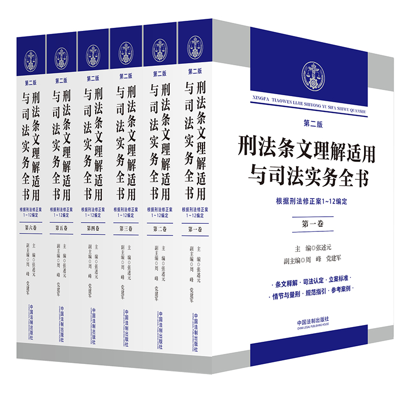 2024新版 刑法条文理解适用与司法实务全书第二版 六卷本 张述元 刑法修正案十二 逐条释义刑法及司法解释立案标准量刑 刑事工具书 - 图0