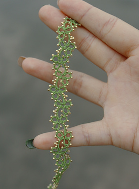 小红书同款DIY梭编森系青藤手链成品