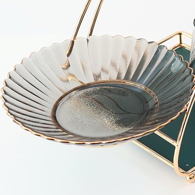 新中式陶瓷轻奢果盘多层创意客厅茶几零食盘家用高端2022水果盘,淘宝优惠券,粉丝福利购,淘宝优惠卷