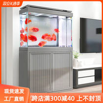 Sensen Fish Tank Living Room Large Bottom Filter Aquarium Home Eco Super White Glass Fish Tank Floor Free of Water