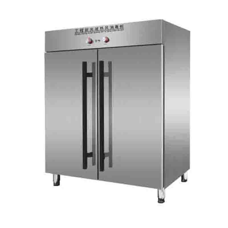 Commercial high temperature single and double door hot air circulation disinfection cabinet stainless steel large capacity factory school canteen disinfection cupboard