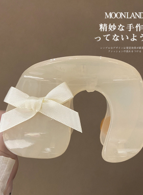 趣味创意搞怪设计感饼干抓夹小众字母发抓高级感半扎发后脑勺发饰