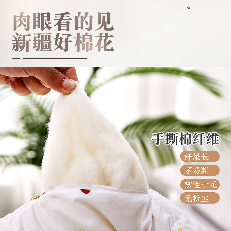 新疆100%纯棉花被子被芯棉絮双人保暖冬被春秋夏凉被单人全棉棉被