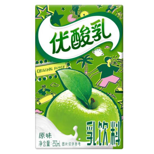 伊利优酸乳原味250ml/24盒整箱苹果蓝莓荔枝山楂杏子草莓AD钙酸奶-图2