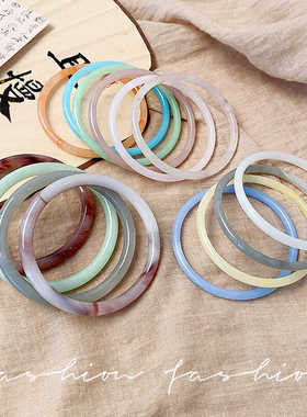 一步一响闺蜜汉服琉璃手镯新中式