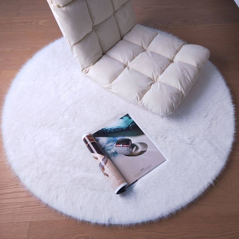 纯白色仿狐狸毛长毛绒休闲卧室床边地毯电脑椅垫梳妆椅垫衣帽间毯,淘宝优惠券,粉丝福利购,淘宝优惠卷