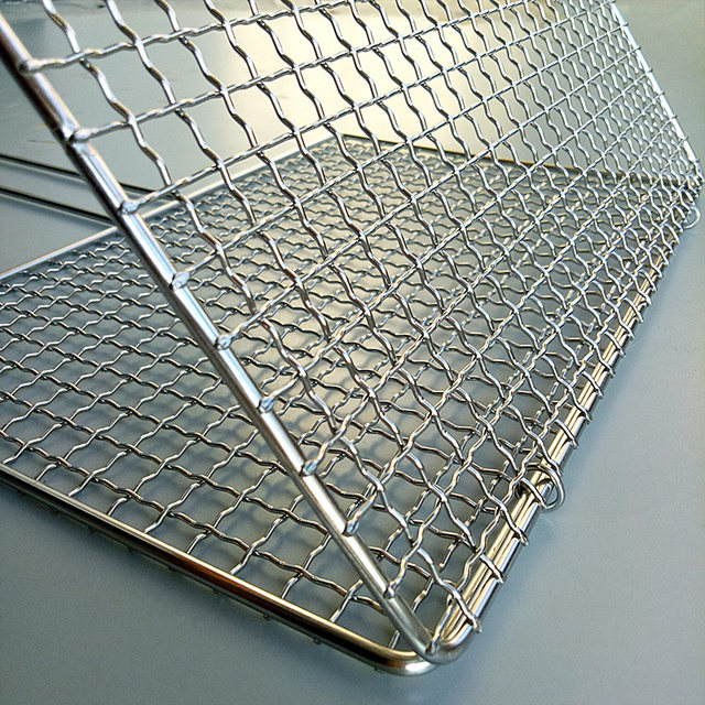 Food Grade Stainless Steel Barbeque Mesh Vegetable Clips Commercial