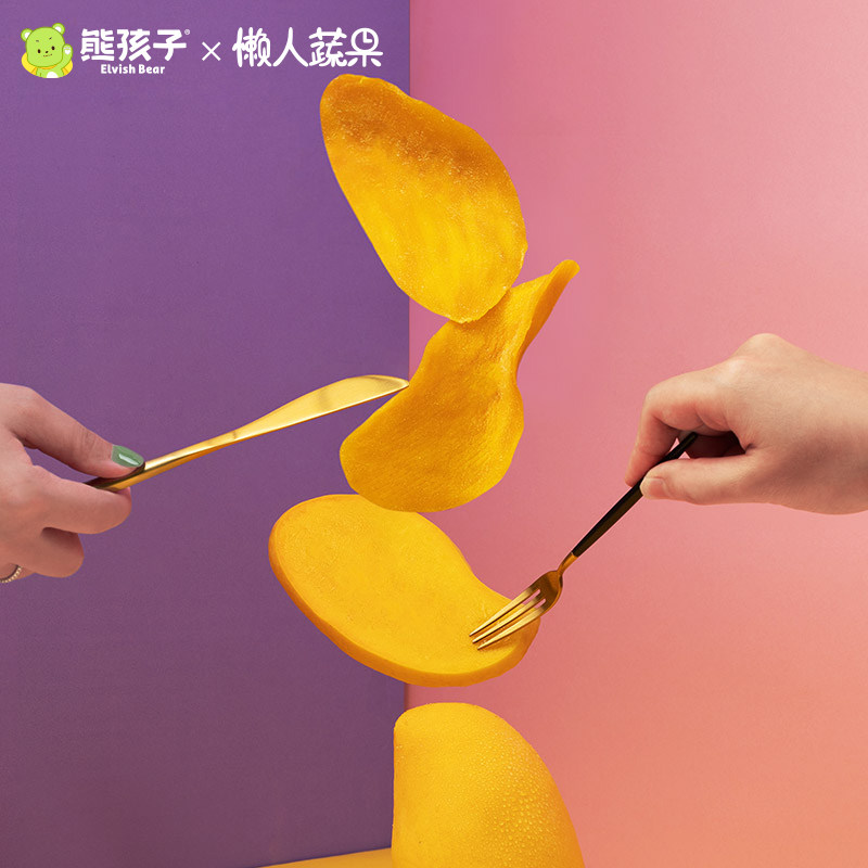 熊孩子大礼包a级一箱整箱装芒果干 熊孩子食品芒果干